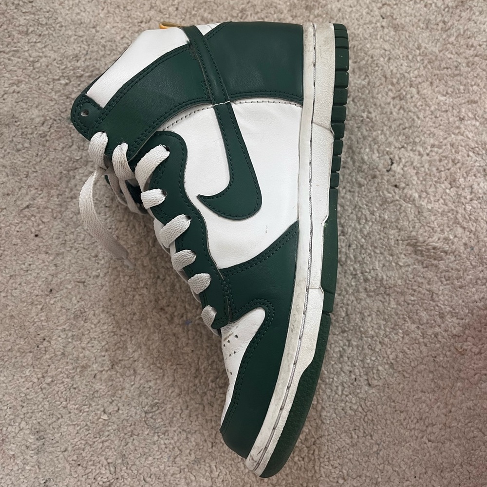 Nike Forest Green and White High-Tops - Picture 2 of 2